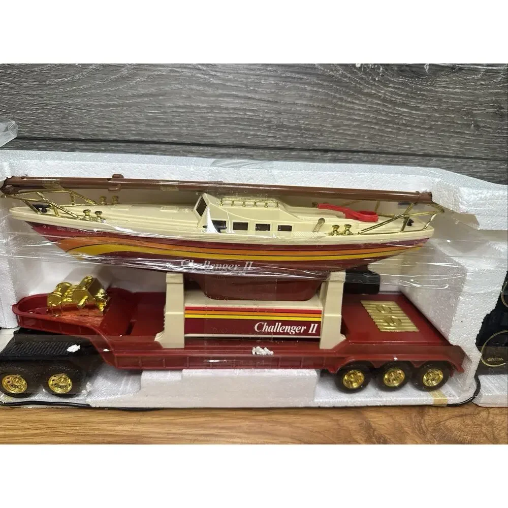 1985 Challenger II Remote Control Truck Transport Sailboat ~New No Box